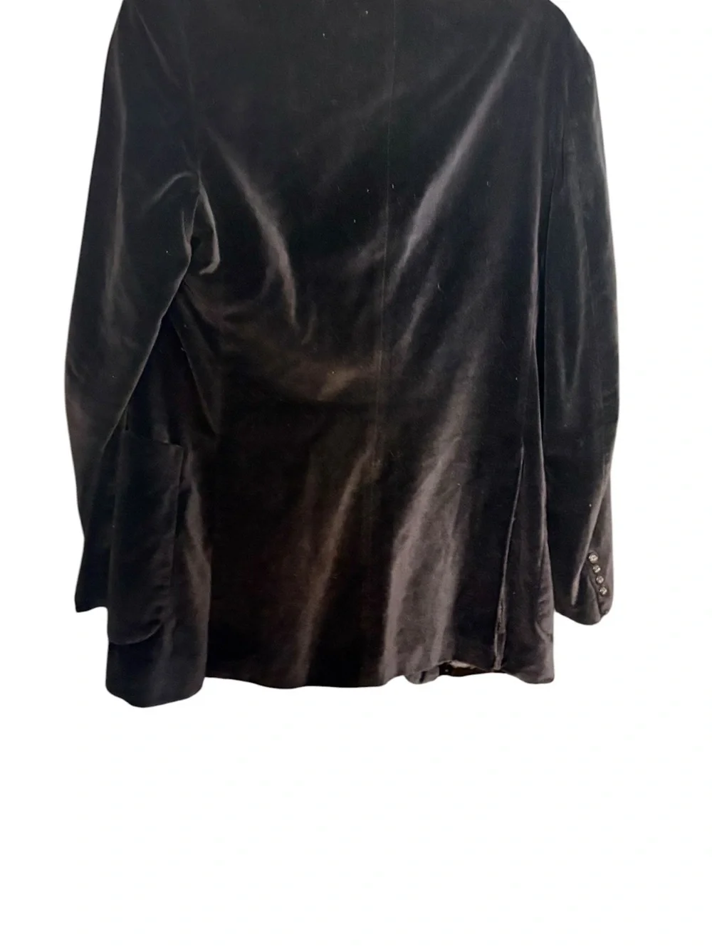 Scott’s Grey LTD HoppibhMen's Black Velvet Double-Button Blazer sz 42 L